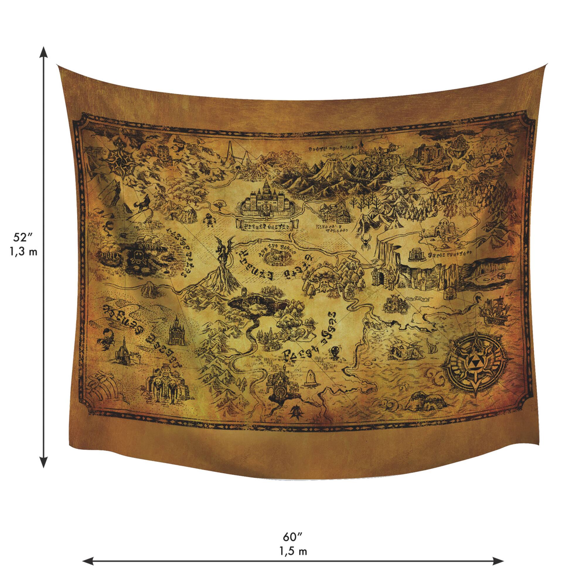 RoomMates Legends Of Zelda Map Tapestry